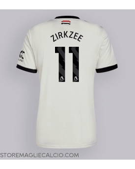Manchester United Joshua Zirkzee #11 Maglia Gara Terza Repliche 2024-25